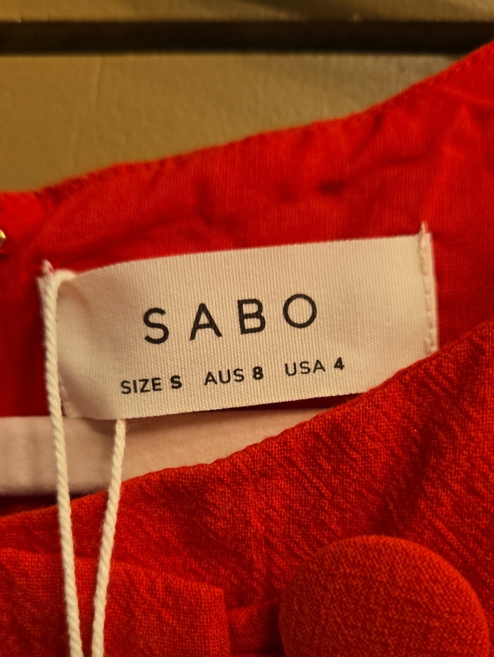 Sabo Alfresco Dress - Red Size Size 4 - Picture 8 of 11